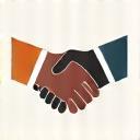 Icon representing partnership with a handshake