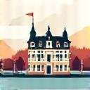 Icon representing Zurich location with a building